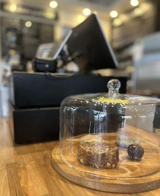 Loved this tray by the cash register so you can see what the desserts look like before you order