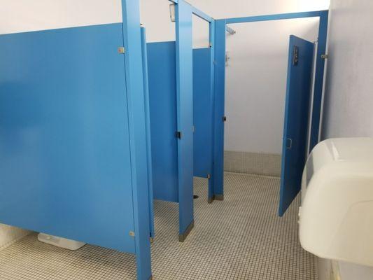 spacious stalls