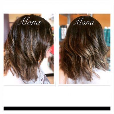 Balayage and cut