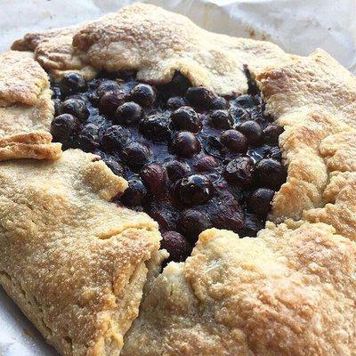 Blueberry galette