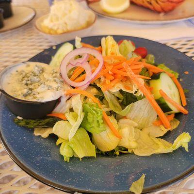 Salad with Blue Cheese Dressing