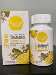 The lemon-flavored CBD gummies we bought today (20 gummies for $35.00 plus sales tax)