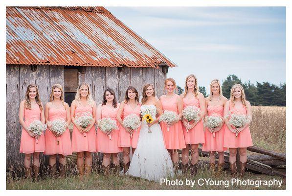 Posing pretty in front of the Spring Ranch Barns