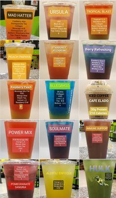 E variety of Refreshers Full of nutrients good for your body