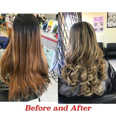 Balayage hair by Isabel