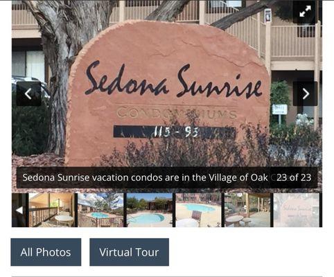 Sedona sunrise condominium's- Village of Oak Creek.