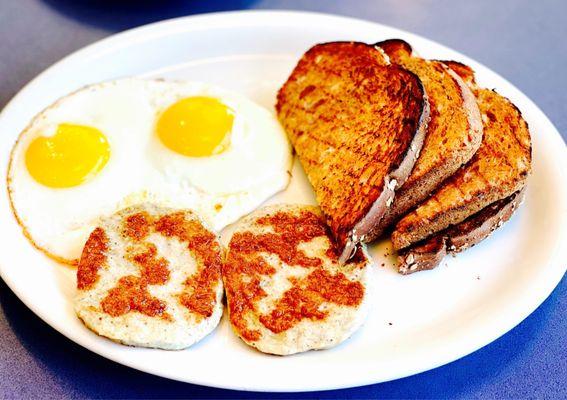 Pick 3: Eggs, Turkey Sausage, Wheat toast