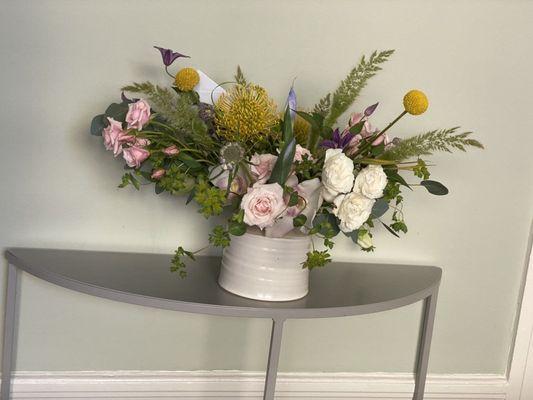 Pastel flower arrangement, large