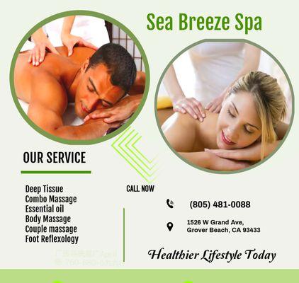 Swedish Massage is a type of massage therapy that uses long, smooth strokes to help relax the body...