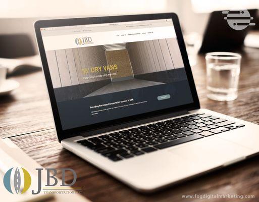 Web design for JBD Transportation. www.jbdtransportation.com