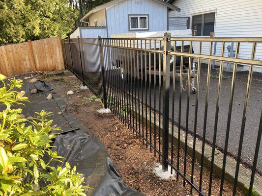 3 rail majestic iron fence