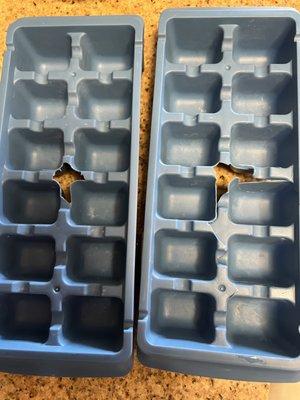 broken ice trays