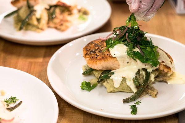 Our entrees rotate seasonally depending on the time of year and the best ingredients we can get.