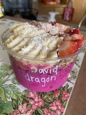 Dragon fruit bowl