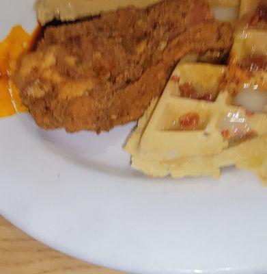 Chicken & Waffle  Could I have taken a worse picture? Wth?