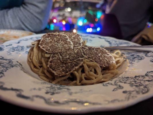 Trattoria menu truffle pasta