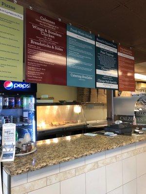 Over head menu