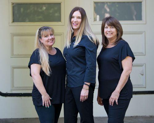 Our wonderful front office! Debby, Jennifer and Lori