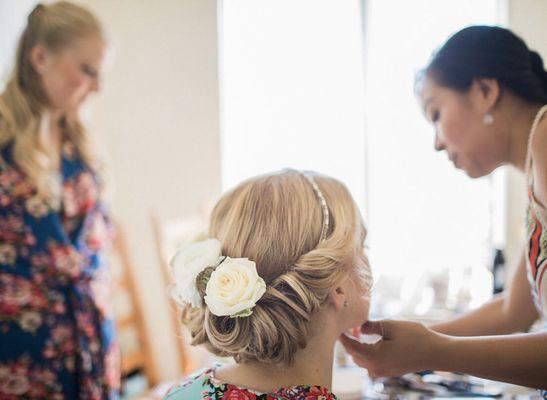 Bridal hair