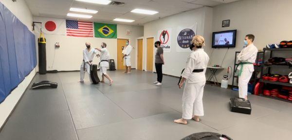 First Traditional Karate Class in the new location