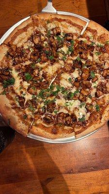 BBQ chicken pizza