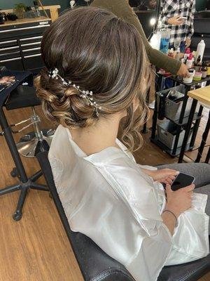 Bridal updo