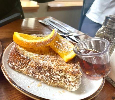 Yummy French toast we shared on the side! The ricotta pancake with berries is excellent too - can't go wrong with either!