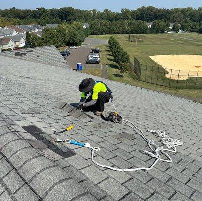 Shingle roof repair