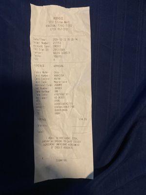 Ruchi receipt