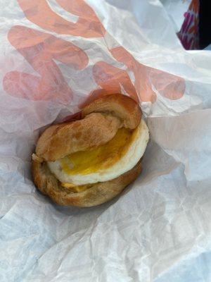 Sausage egg croissant