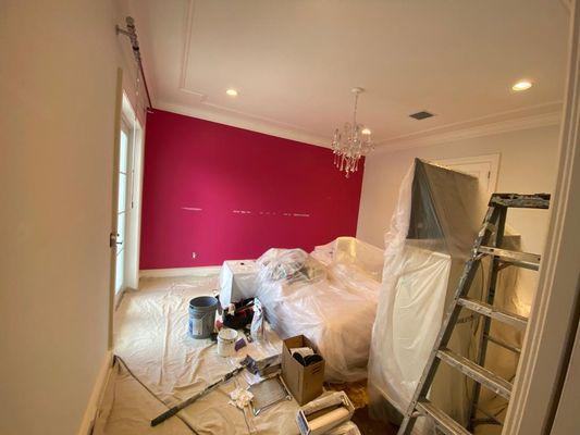 Bedroom repaint before