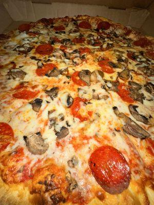 Pepperoni with Extra mushrooms