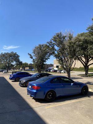 Some nice frozen BMWs