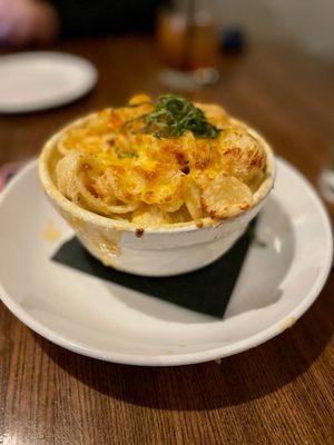 Crawdad and herb mac and cheese