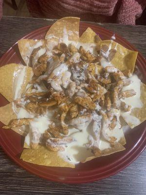 Fajitas Nachos no vegetables