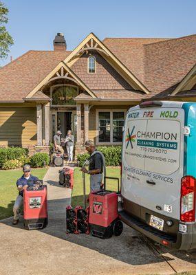 Professionally trained techs are here to mitigate water damage for your home or business.