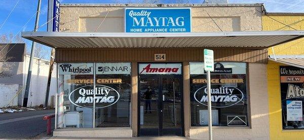 The amazing
  Quality Maytage 
 Service Center right next
 to Apple Pan.