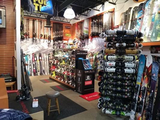 Huge ski/snowboard selection