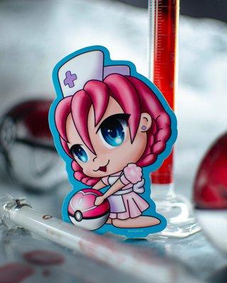 Full Color Custom Printed Nurse Joy Stickers by Rockin Monkey