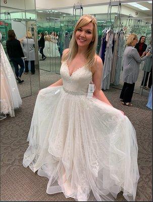 My dream dress! Thank you Lauren, Julia C, and my first stylist! I am so happy!!!