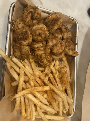 Cajun Shrimp w/seasoned fries