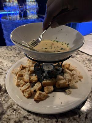 Crab fondue