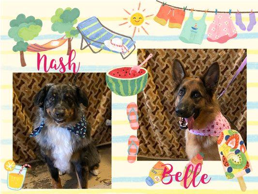 Belle & Nash ready for summer fun!