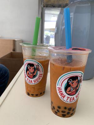 House Thai tea with boba