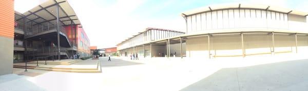 Panorama shot of the quad area