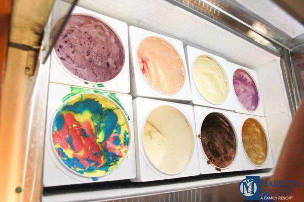 Hand dipped ice cream.