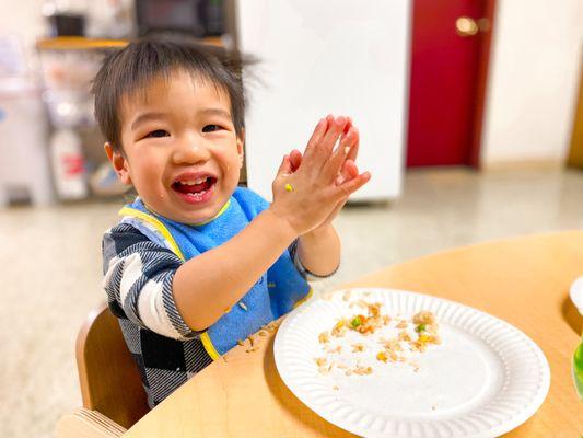 Fried rice for lunch!