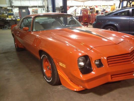 1980 Z28 in for minor engine repair.