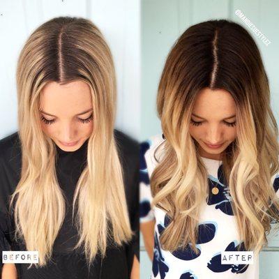 THIS IS WHAT A GOOD BALAYAGE TECHNIQUE LOOKS LIKE, COLOR MELT