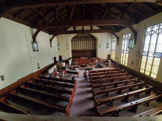 View of move in say from the upper balcony!